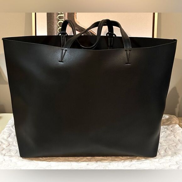 Victoria's Secret Large Black Tote with wristlet Colorful Tassel - Picture 4 of 7